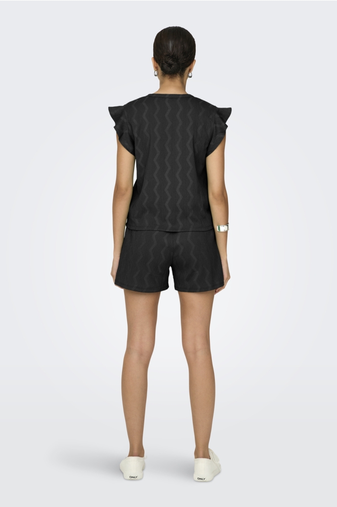 ONLDIA S/S V-NECK TOP CS CBO JRS 15357550 BLACK